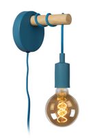 Lucide POLA - Wandlamp Kinderkamer - 1xE27 - Blauw - thumbnail