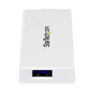 StarTech.com Draagbare 4-poorts SuperSpeed USB 3.0 hub wit - thumbnail