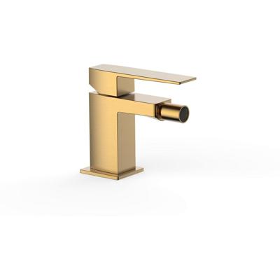 Bidetkraan Tres Slim | Opbouw | Mengkraan | 1-hendel | Vierkant | 24k Goud mat