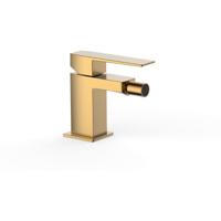 Bidetkraan Tres Slim | Opbouw | Mengkraan | 1-hendel | Vierkant | 24k Goud mat