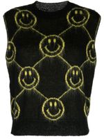 Joshua Sanders Intarsia trui - Zwart - thumbnail