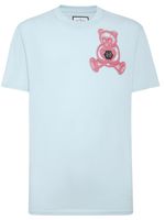 Philipp Plein T-shirt met teddybeerprint - Blauw - thumbnail