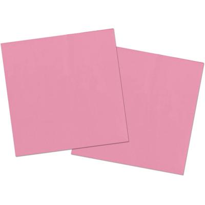 Folat Feest Servetten - 20x - roze - 33 x 33 cm - papier - lunch/diner servetjes