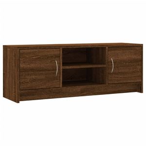 vidaXL Tv-meubel 102x30x37,5 cm bewerkt hout bruin eikenkleur