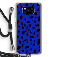Blue Leopard: Xiaomi Poco X3 NFC Transparant Hoesje met koord
