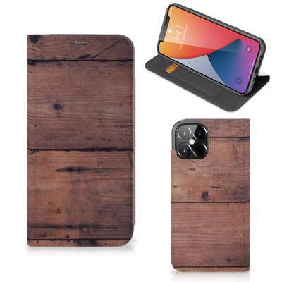 iPhone 12 Pro Max Book | Wallet Case | Old Wood