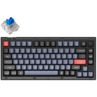 Keychron V1-C2 gaming toetsenbord RGB leds, 75%, Double-shot PBT, hot swap, Knob