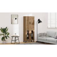 Hoge kast Artisan Eiken 69,5 x 34 x 180 cm Bewerkt hout