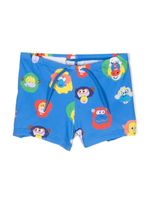 Stella McCartney Kids short de bain à imprimé graphique - Bleu - thumbnail