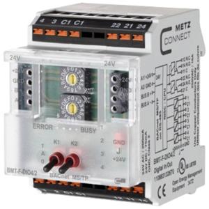 Metz Connect BMT-F-DIO4/2 BACnet MS/TP 24 V/AC, 24 V/DC 200 mA Aantal uitgangen: 2 x Inhoud: 1 stuk(s)