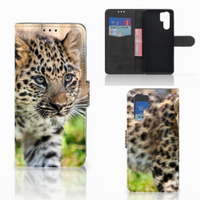 Huawei P30 Pro Telefoonhoesje met Pasjes Baby Luipaard - thumbnail