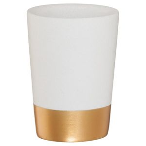 Tandenborstelbeker Glossy 10,6x7,5 cm Polyresin Goud