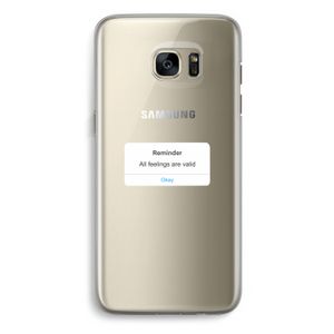Reminder: Samsung Galaxy S7 Edge Transparant Hoesje