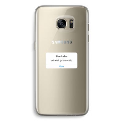 Reminder: Samsung Galaxy S7 Edge Transparant Hoesje