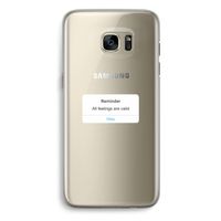 Reminder: Samsung Galaxy S7 Edge Transparant Hoesje Reminder: Samsung Galaxy S7 Edge Transparant Hoesje