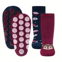 Ewers antislip sokken 2-pack Reh Blumen Rosenrauch-31-34