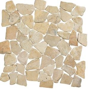 Stone Line Palladiana Mozaiek Tegel Breuk - Crème / Beige Marmer Ongeglazuurd 300x300mm