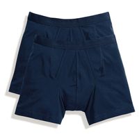 Fruit of the Loom classic boxer heren ondergoed katoen donker blauw 6-pack Maat L