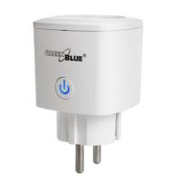 GreenBlue WiFi op afstand bedienbaar stopcontact, Android/iOS/Alexa/Google Home, energieverbruik. Energie, timer, max 3680W, type F, GB720 F