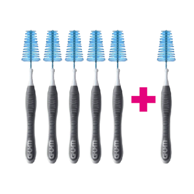 GUM Trav-Ler 2.6 mm zwart - 5+1 Gratis GUM Trav-Ler 2.6 mm zwart - 5+1 Gratis