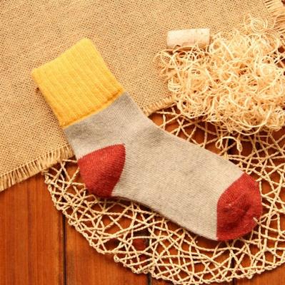 5 paren vrouwen winter Vintage konijn wollen sokken dikker warme vrouwelijke mode patchwork retro thermische katoenen sokken grootte: gratis grootte