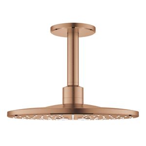 Regendoucheset Grohe Rainshower SmartActive 31 cm met Plafondarm Rond Warm Sunset Geborsteld