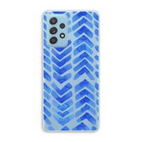 Blauwe pijlen: Samsung Galaxy A73 Transparant Hoesje