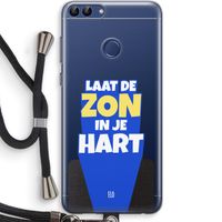 Laat de zon in je hart: Huawei P Smart (2018) Transparant Hoesje met koord