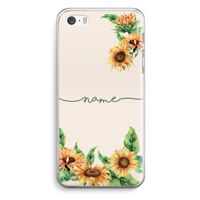 Zonnebloemen: iPhone 5 / 5S / SE Transparant Hoesje