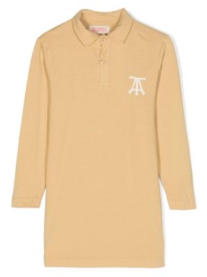 The Animals Observatory robe-polo à logo imprimé - Tons neutres