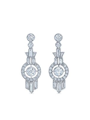 KWIAT boucles d'oreilles Splendor en or blanc 18ct ornées de diamants - Argent