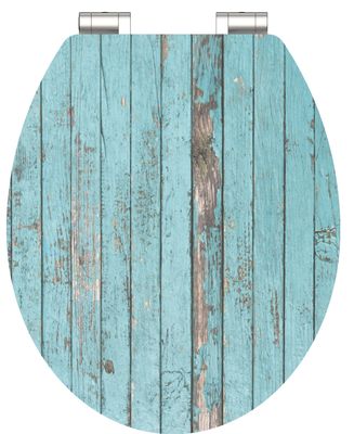 Schutte MDF High Gloss WC-bril BLUE WOOD met soft-close
 80536