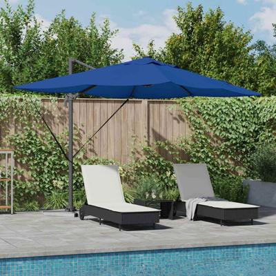 Cantilever Roma parasol Blauw en Zwart 352 x 251 x 265 cm