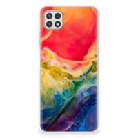 Smartphone hoesje Samsung Galaxy A22 5G Watercolor Dark Smartphone hoesje Samsung Galaxy A22 5G Watercolor Dark