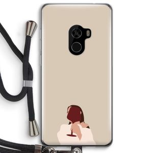 I drink wine: Xiaomi Mi Mix 2 Transparant Hoesje met koord