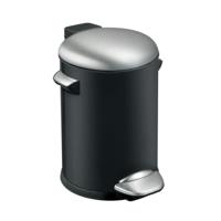 EKO Vepa bins belle deluxe pedaalemmer 3l zwart/zilver
