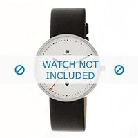 Horlogeband Danish Design IQ12Q723 Leder Zwart 20mm - thumbnail