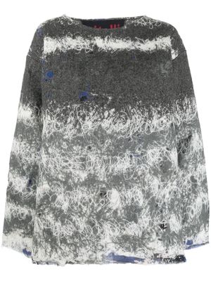VITELLI pull à coutures contrastantes - Gris