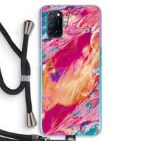 Pastel Echoes: Oppo A92 Transparant Hoesje met koord