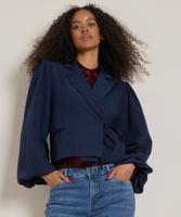 overslag blazer met pofmouw overslag blazer met pofmouw