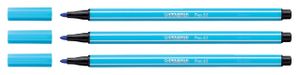 STABILO Pen 68, premium viltstift, azuur blauw, per stuk