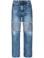 Maison Margiela jean boyfriend à taille haute - Bleu - thumbnail