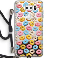 Pink donuts: LG V30 Transparant Hoesje met koord
