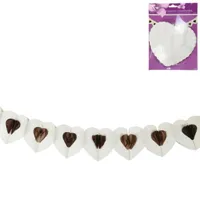 Slinger Heart papier crème 4 m | 24 stuks