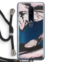 Roze stroom: OnePlus 7 Pro Transparant Hoesje met koord Roze stroom: OnePlus 7 Pro Transparant Hoesje met koord
