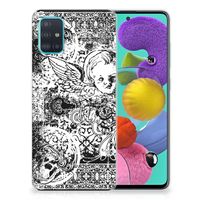 Silicone Back Case Samsung Galaxy A51 Skulls Angel - thumbnail