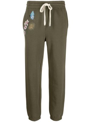Zadig&Voltaire pantalon de jogging à fleurs brodées - Vert
