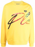 Philipp Plein sweat en coton à logo imprimé - Jaune - thumbnail