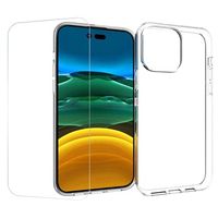 Saii 2-in-1 iPhone 14 Pro Max TPU-hoesje en schermbeschermer van gehard glas - thumbnail