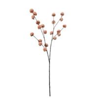 Kunsttak pompom zalm 100cm